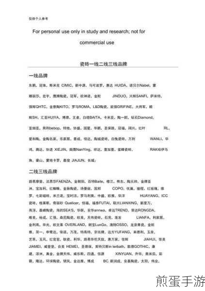 国产瓷砖一线二线三线品牌有哪些（国产瓷砖一线二线三线品牌全面解析）