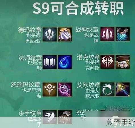 云顶之弈,揭秘变异战士纹章的合成奥秘