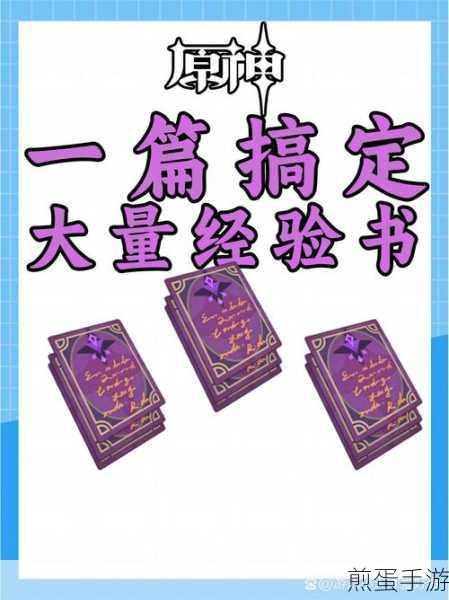 原神怎么快速获得大量经验书,热门游戏秘籍大揭秘