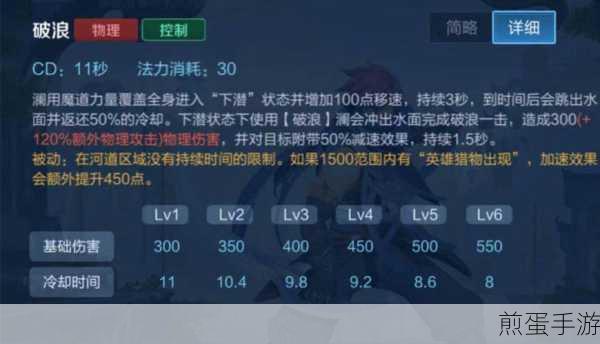 王者荣耀澜上分秘籍,技能解析与实战攻略