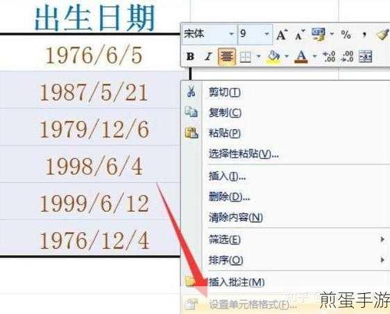 Excel小技巧大揭秘,手游玩家如何秒算年龄?