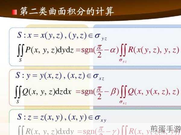 高斯公式在手游中的奇妙应用,解锁曲面积分新玩法