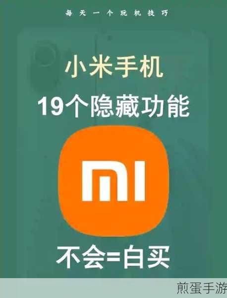 小米桌面隐藏应用大揭秘，轻松解除，畅享游戏世界