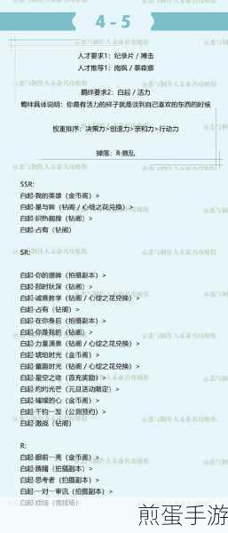 恋与制作人白起拍摄副本第五章通关秘籍,热门游戏攻略秘籍大揭秘