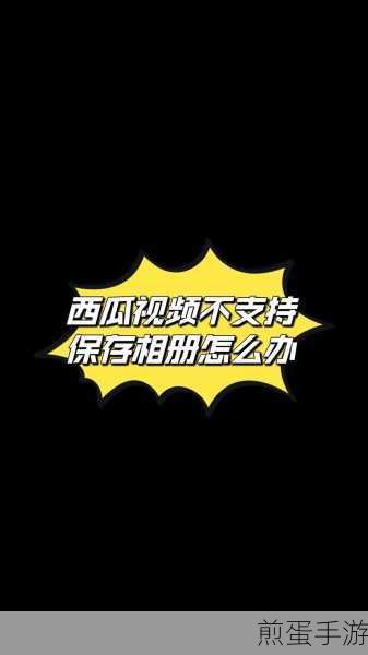 解锁新技能,手游玩家如何轻松保存西瓜视频到手机相册