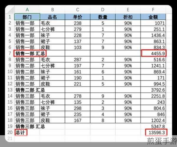 Excel小能手上线!手游数据分类汇总全攻略