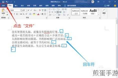 Word文档回车符大揭秘，手游玩家如何轻松搞定？