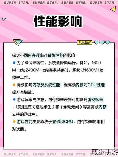 揭秘内存频率,如何影响你的电脑手游畅玩体验?