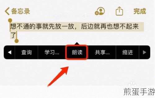 iPhone朗读功能开启指南,手游玩家的听读新体验