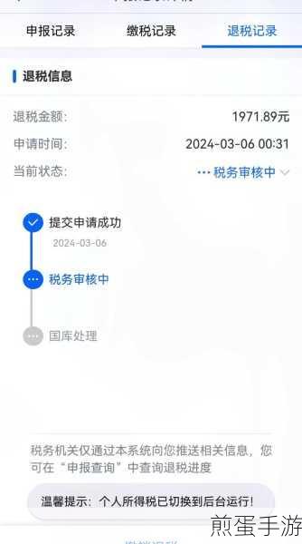 已申报税额0元，手游玩家的退税疑惑解答