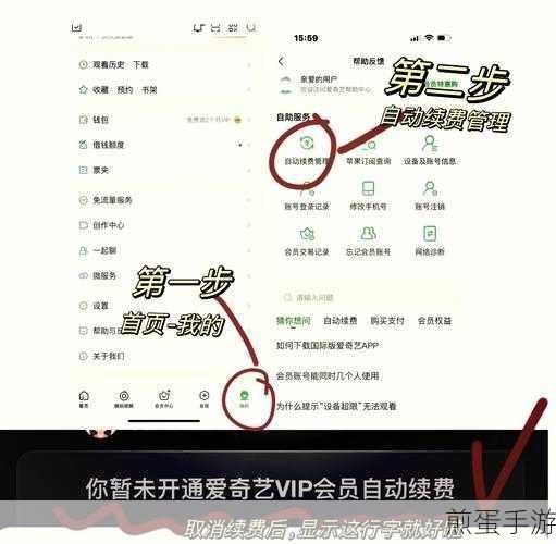 爱奇艺连续包月自动续费取消攻略,手游玩家必看