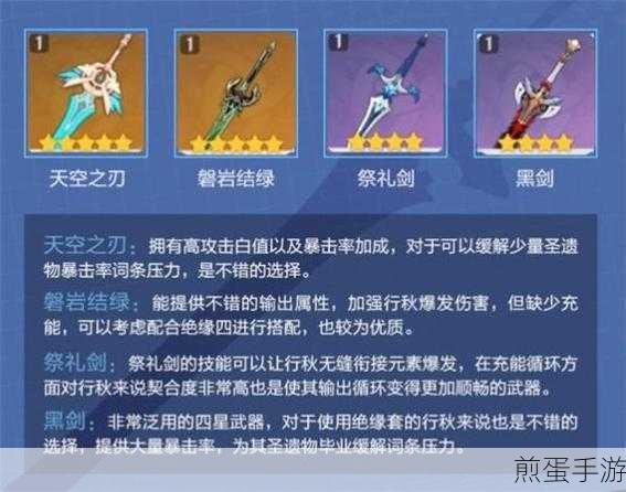 原神行秋怎么培养_行秋武器搭配攻略,成为原神高手必知的行秋秘籍