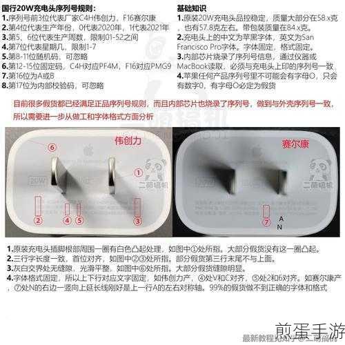 苹果充电器20w真伪鉴别指南,手游玩家必备