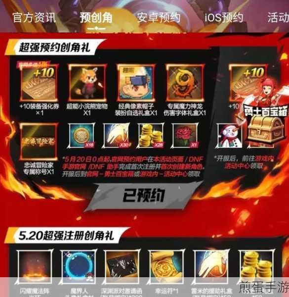 DNF手游预创角活动全攻略,抢占先机,赢在起跑线