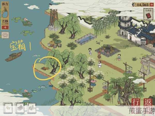 江南百景图钱塘春行探秘，宝箱位置全攻略