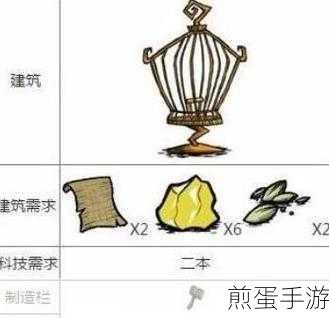 饥荒鸟笼制作全攻略，打造你的专属小鸟乐园