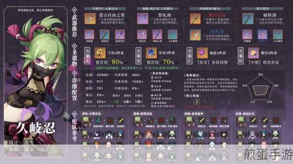 原神久岐忍武器搭配全攻略