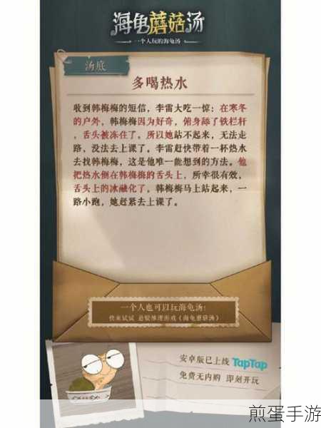 海龟蘑菇汤,平凡工作中的不凡乐趣探索