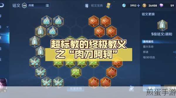 阿轲光速出装秘籍,解锁刺客之王的极致速度