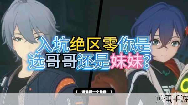 绝区零选择难题,哥哥魅力爆棚还是妹妹甜美可人?