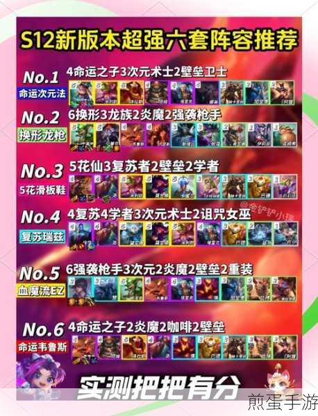 金铲铲之战，顶尖阵容揭秘，打造你的不败传奇
