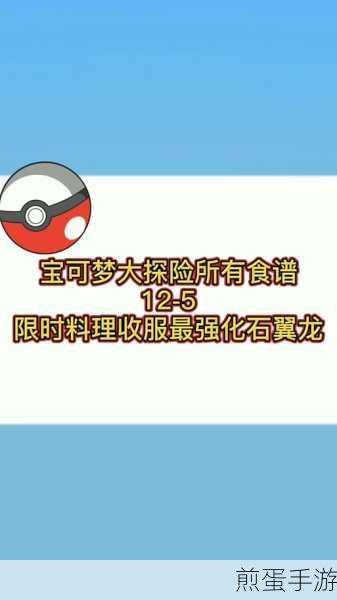 宝可梦大探险,美食秘籍大公开,制作攻略全解析